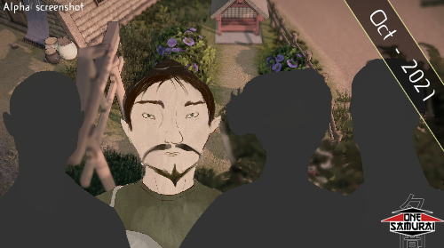 Three figures cloaked in black, with one visible