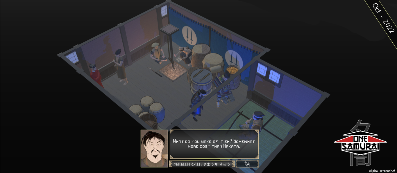 Yamauchi Ryuu speaking to the player and Taira no Kagetaka he says "