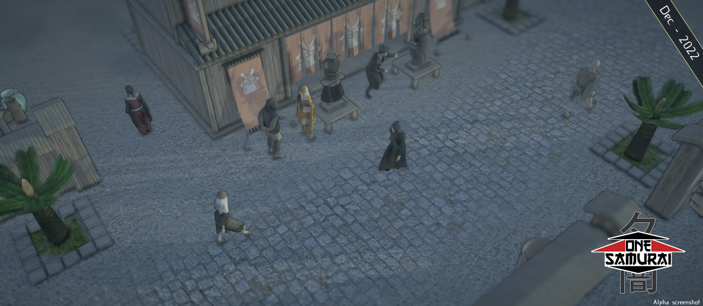 A shop displaying armour outside, people walk past on an early morning